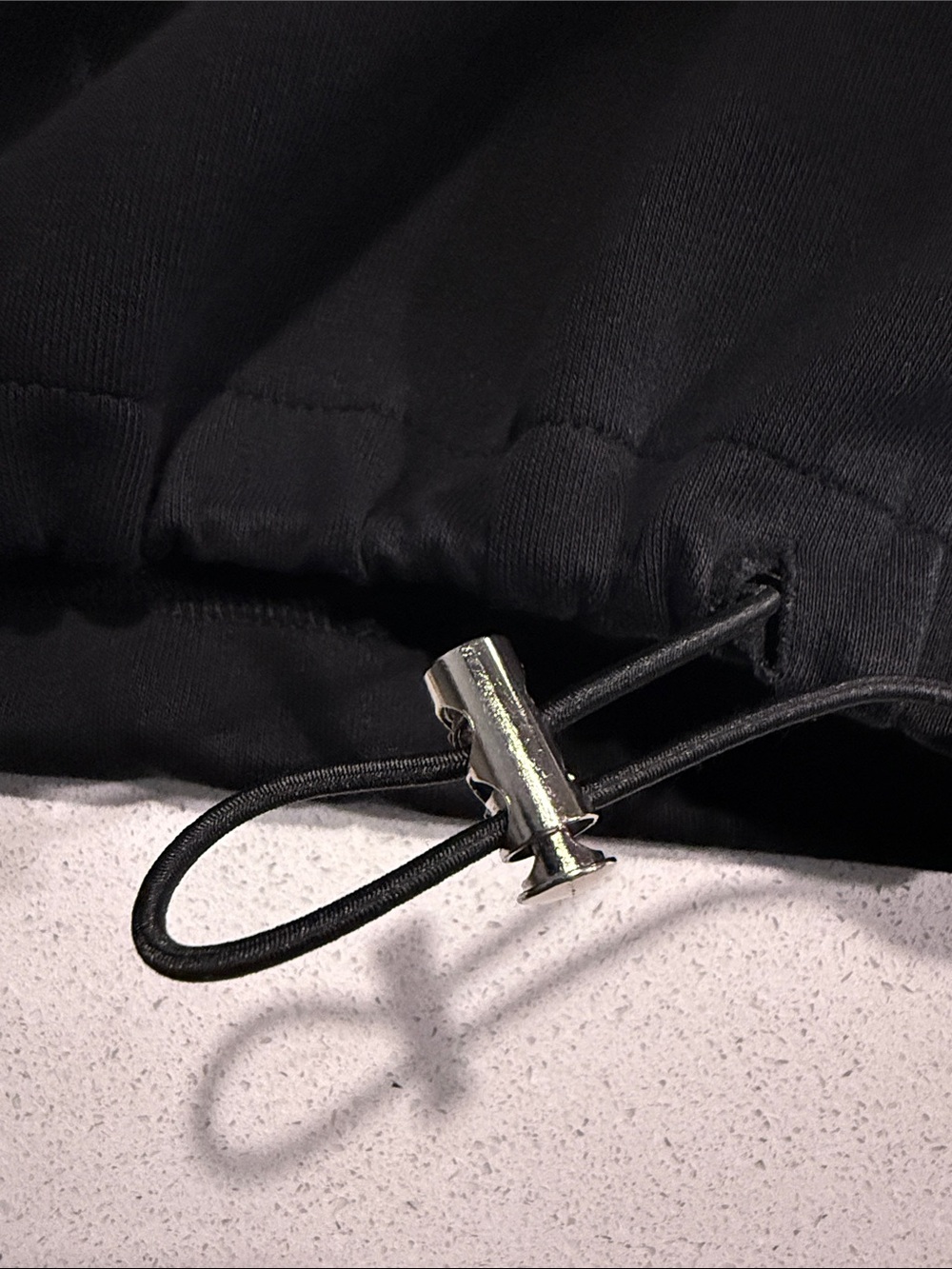 Prada Kids Quarter-zip Black Hoodie with Red Stripe Detail - Picture 4 of 5